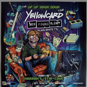 Yellowcard signed poster