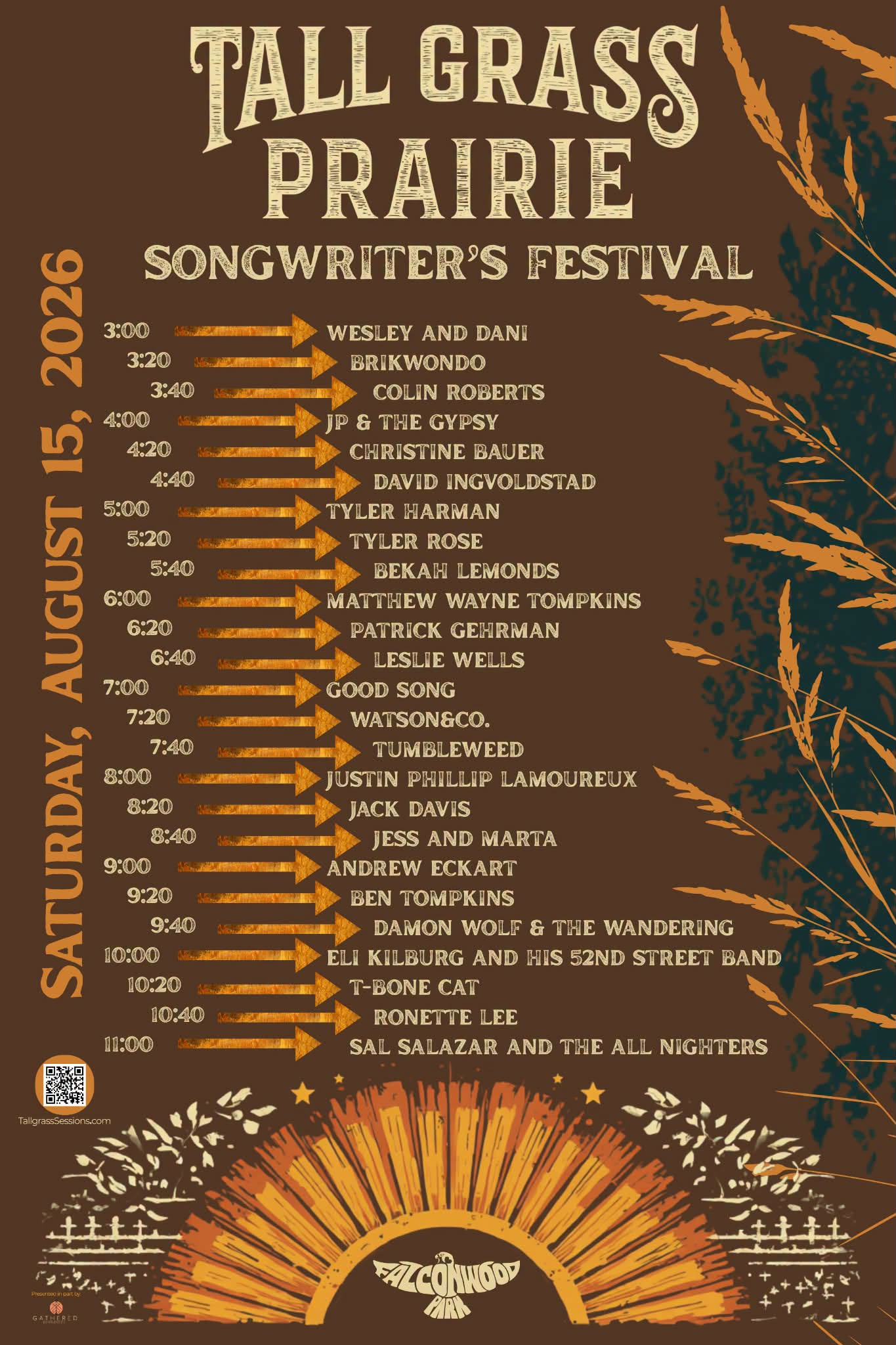 Tallgrass Prairie Songwriter's Festival at Falconwood Park